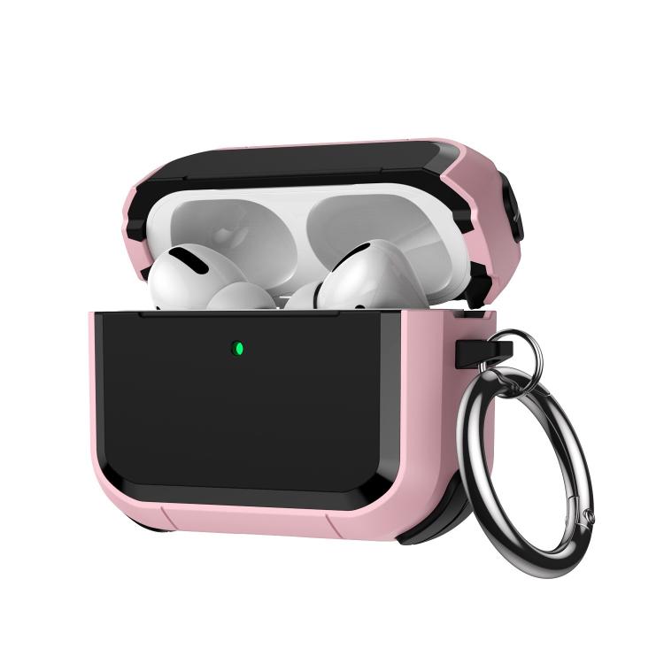 Full-Coverage Shockproof TPU Hybrid PC Earphone Cover with Carabiner