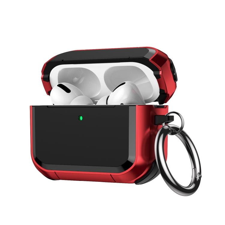 Full-Coverage Shockproof TPU Hybrid PC Earphone Cover with Carabiner