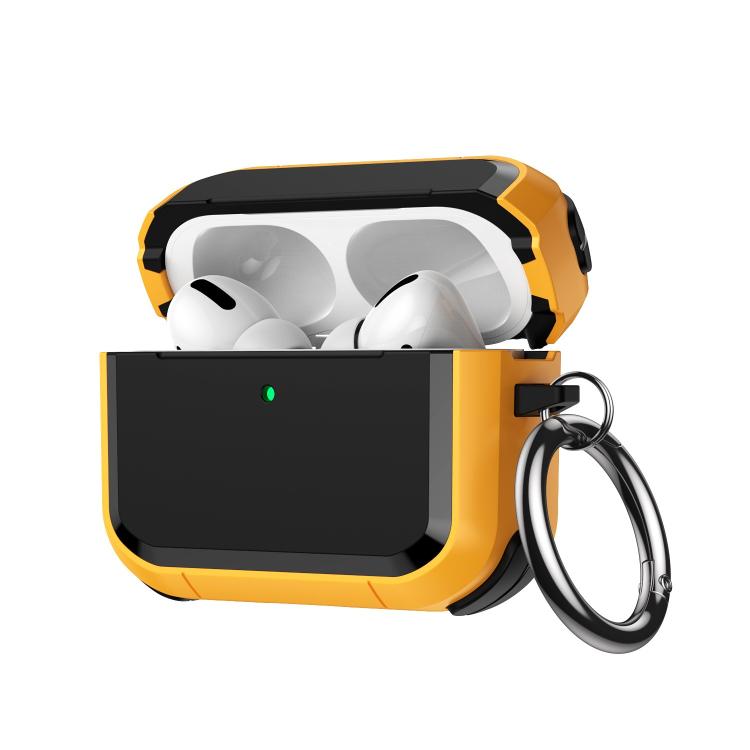 Full-Coverage Shockproof TPU Hybrid PC Earphone Cover with Carabiner