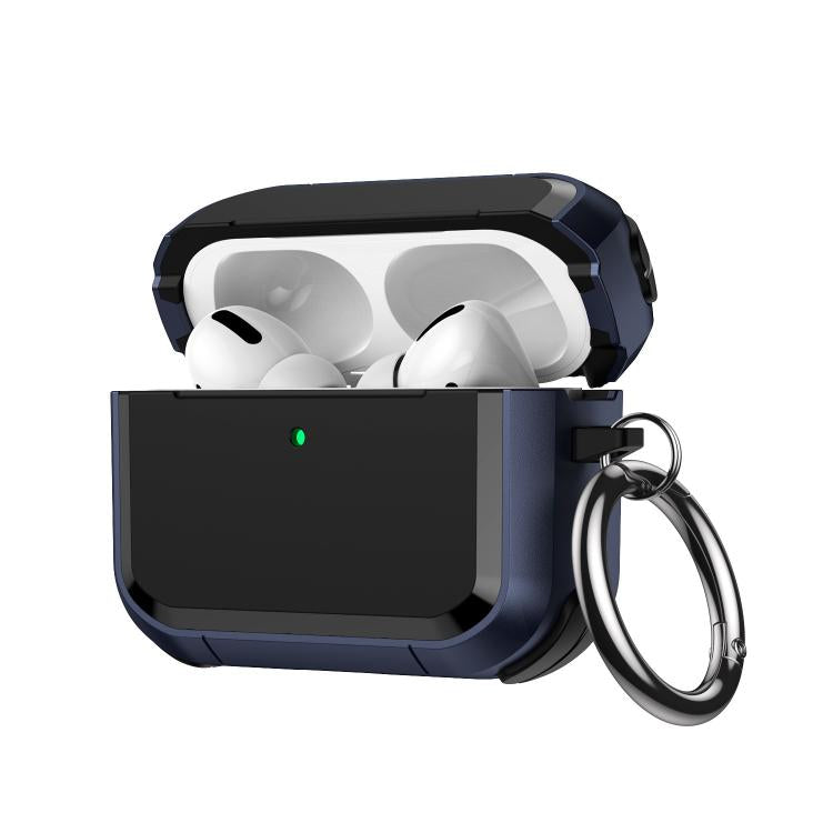 Full-Coverage Shockproof TPU Hybrid PC Earphone Cover with Carabiner