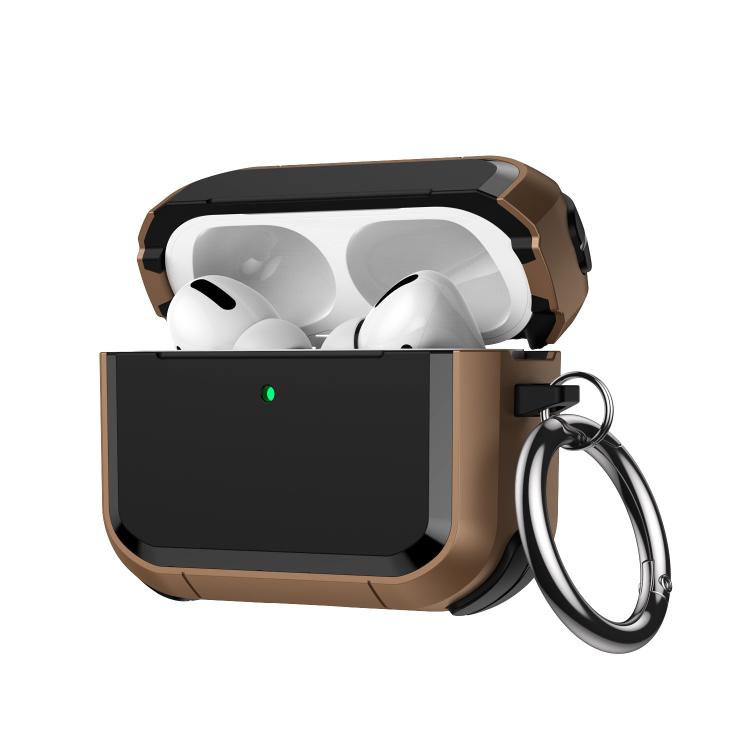 Full-Coverage Shockproof TPU Hybrid PC Earphone Cover with Carabiner