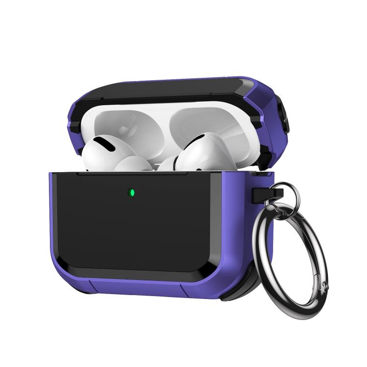 Full-Coverage Shockproof TPU Hybrid PC Earphone Cover with Carabiner