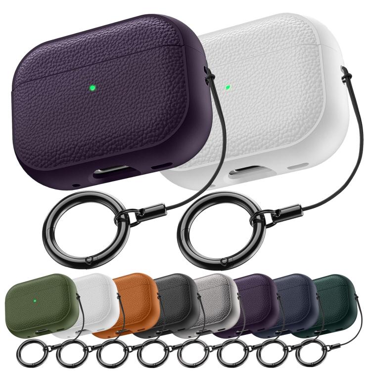 Lychee Texture TPU Earphone Cover with Buckle