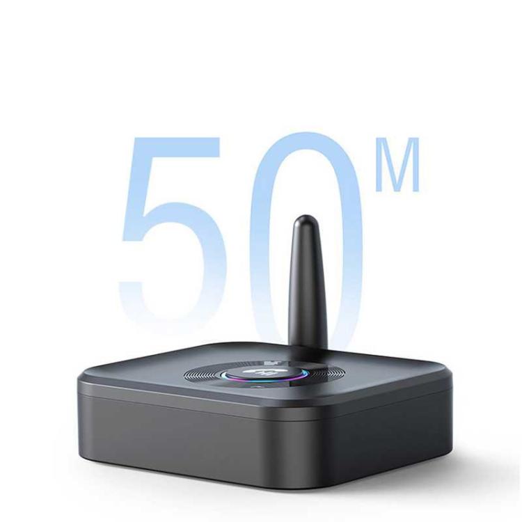 GR01 Bluetooth Receiver with Antenna, TF Card Slot, 3.5mm AUX Bluetooth Adapter for Car Speaker, Amplifier, Hands-Free Audio