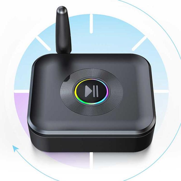 GR01 Bluetooth Receiver with Antenna, TF Card Slot, 3.5mm AUX Bluetooth Adapter for Car Speaker, Amplifier, Hands-Free Audio