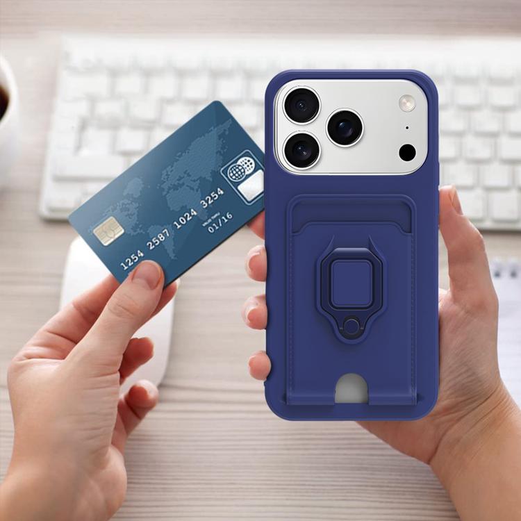 Sliding Camshield Magnetic Card Holder Silicone Phone Case with Lanyard