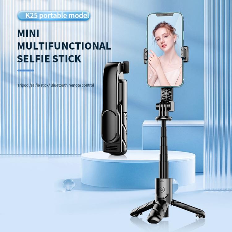 K25MINI Smartphone Live Streaming Photography Tripod Portable Bluetooth Selfie Stick