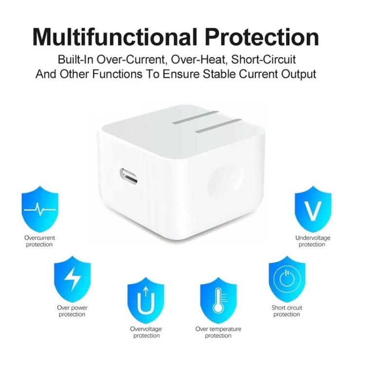 A3365 PD40W USB-C / Type-C Interface Foldable Plug Charger, US Plug