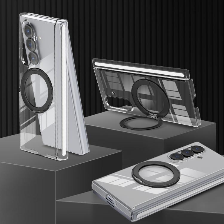 Aluminum Alloy Holder MagSafe Crystal Hinge Phone Case