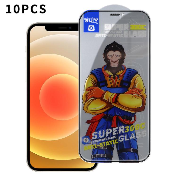 10pcs Armor 300C Ultra-Curved Anti-Static Anti-Dust Silk-Screened Privacy Tempered Glass Film
