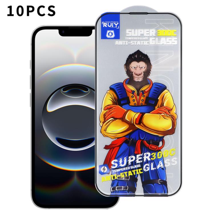 10pcs Armor 300C Ultra-Curved Anti-Static Anti-Dust Silk-Screened HD Tempered Glass Film