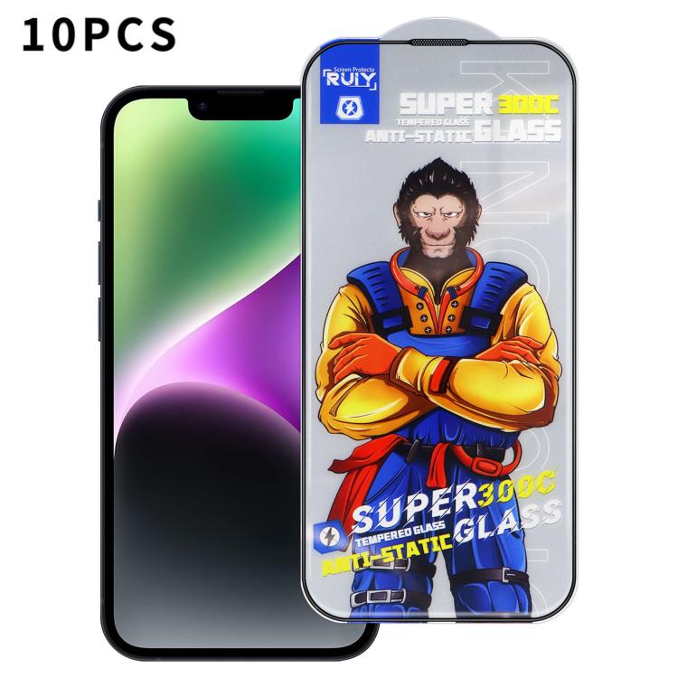 10pcs Armor 300C Ultra-Curved Anti-Static Anti-Dust Silk-Screened HD Tempered Glass Film