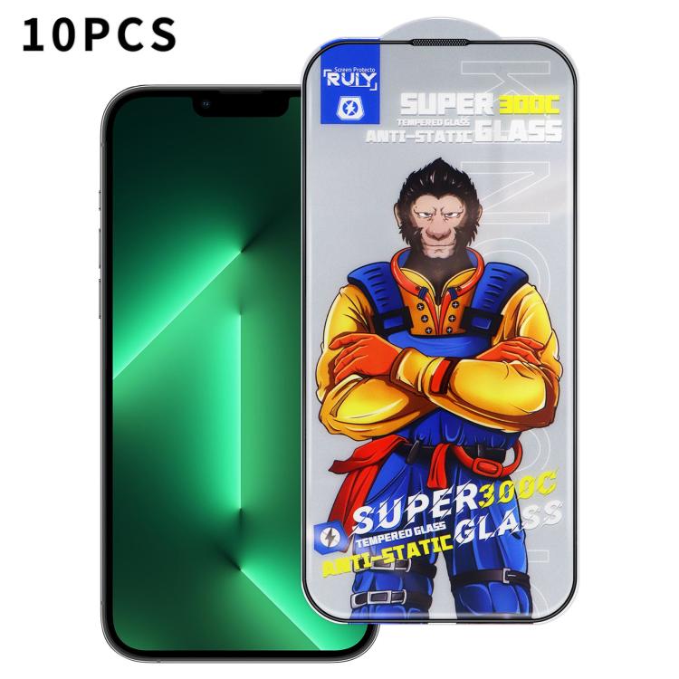 10pcs Armor 300C Ultra-Curved Anti-Static Anti-Dust Silk-Screened HD Tempered Glass Film