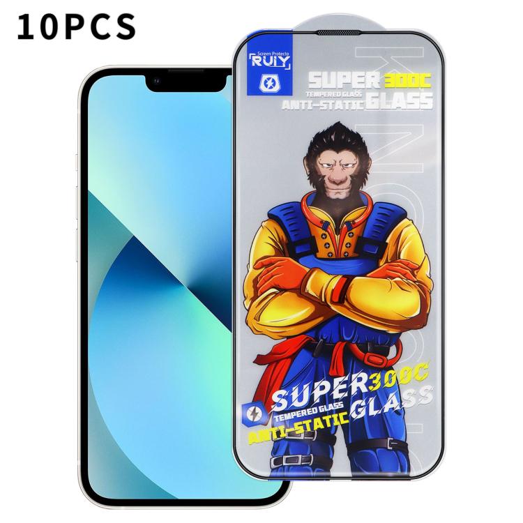 10pcs Armor 300C Ultra-Curved Anti-Static Anti-Dust Silk-Screened HD Tempered Glass Film