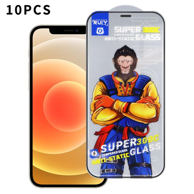 10pcs Armor 300C Ultra-Curved Anti-Static Anti-Dust Silk-Screened HD Tempered Glass Film