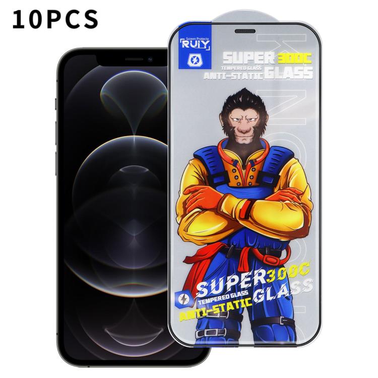 10pcs Armor 300C Ultra-Curved Anti-Static Anti-Dust Silk-Screened HD Tempered Glass Film
