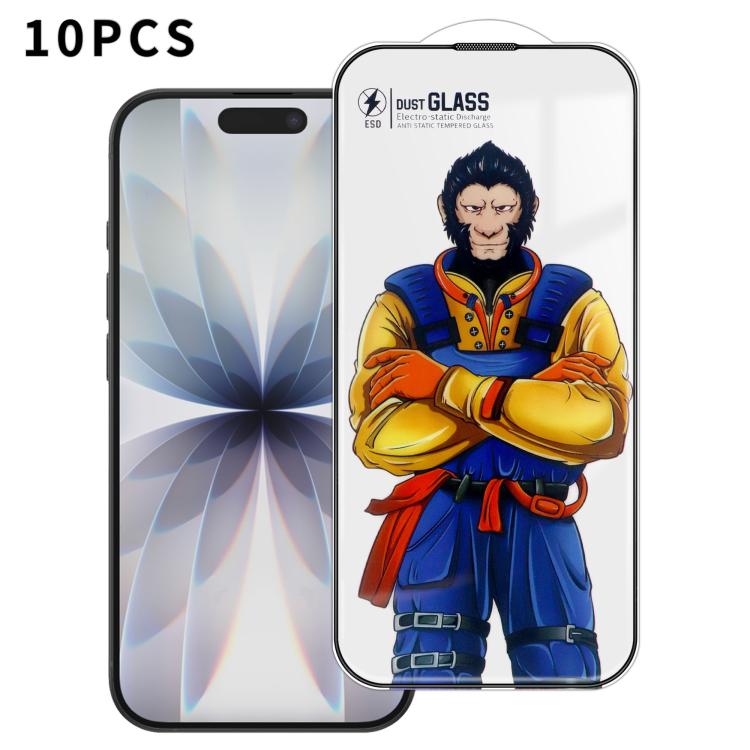 10pcs Armor Super-Strong 3D Curved 120C Anti-Static High-Aluminum Screen-Printed HD Tempered Glass Film