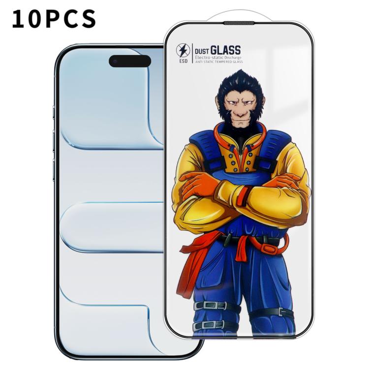 10pcs Armor Super-Strong 3D Curved 120C Anti-Static High-Aluminum Screen-Printed HD Tempered Glass Film