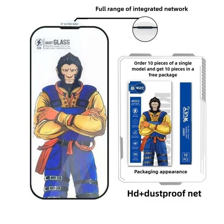 10pcs Armor Super-Strong 3D Curved 120C Anti-Static High-Aluminum Screen-Printed HD Tempered Glass Film