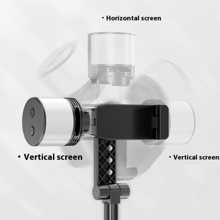 P27-D  RGB Beauty Light 1.9m Extendable Travel Portable Auto Pop-Up Selfie Stick Tripod