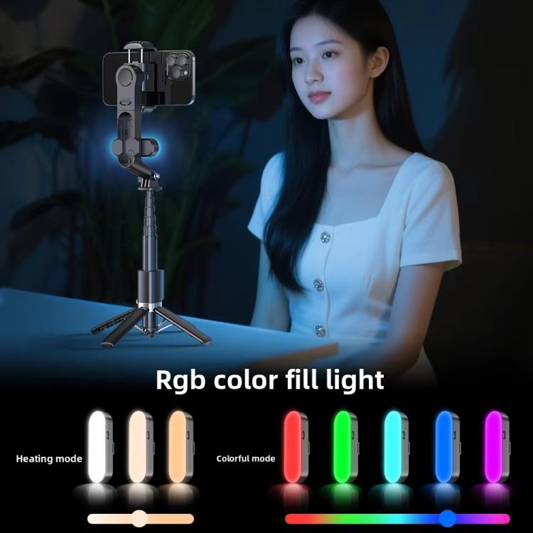 Q35 Extendable LED Selfie Stick Phone Tripod Gimbal Stabilizer with Fill Light