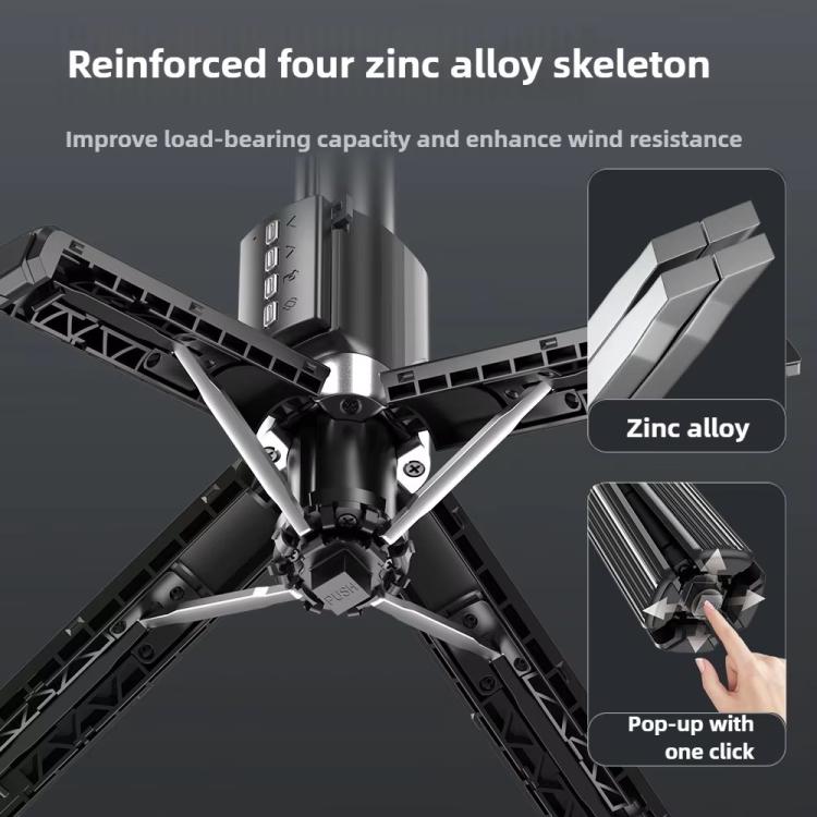 Q35 Extendable LED Selfie Stick Phone Tripod Gimbal Stabilizer with Fill Light