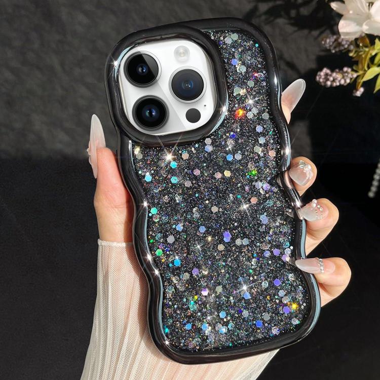 Wave Glitter Sequined Electroplated Phone Case