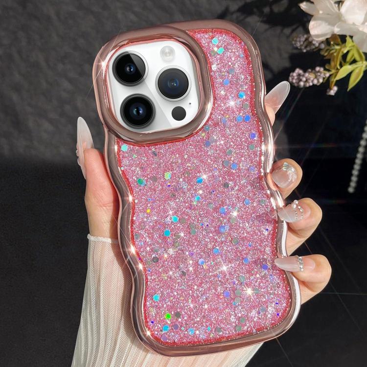 Wave Glitter Sequined Electroplated Phone Case