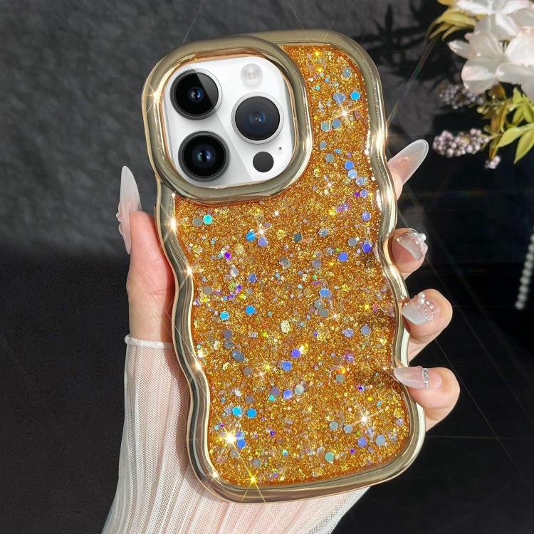 Wave Glitter Sequined Electroplated Phone Case