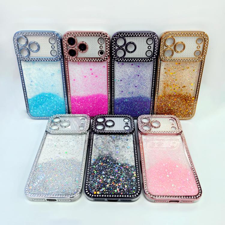 Diamond Gradient Glitter Sequins Plated Phone Case