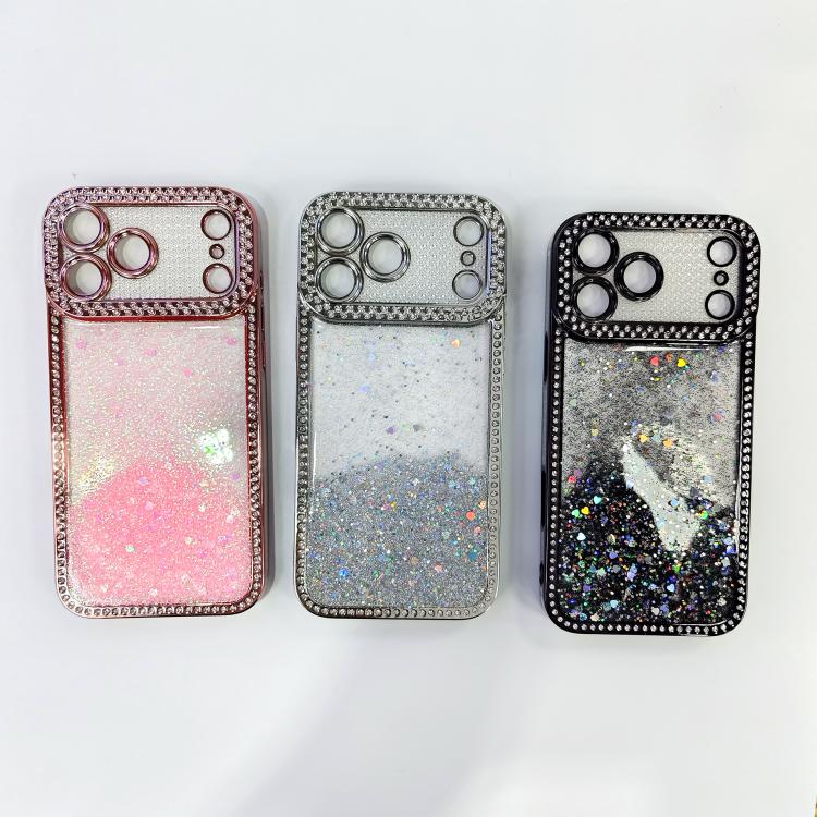Diamond Gradient Glitter Sequins Plated Phone Case
