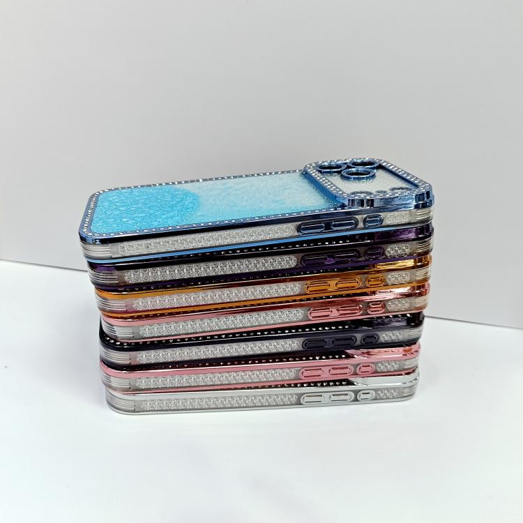 Diamond Gradient Glitter Sequins Plated Phone Case