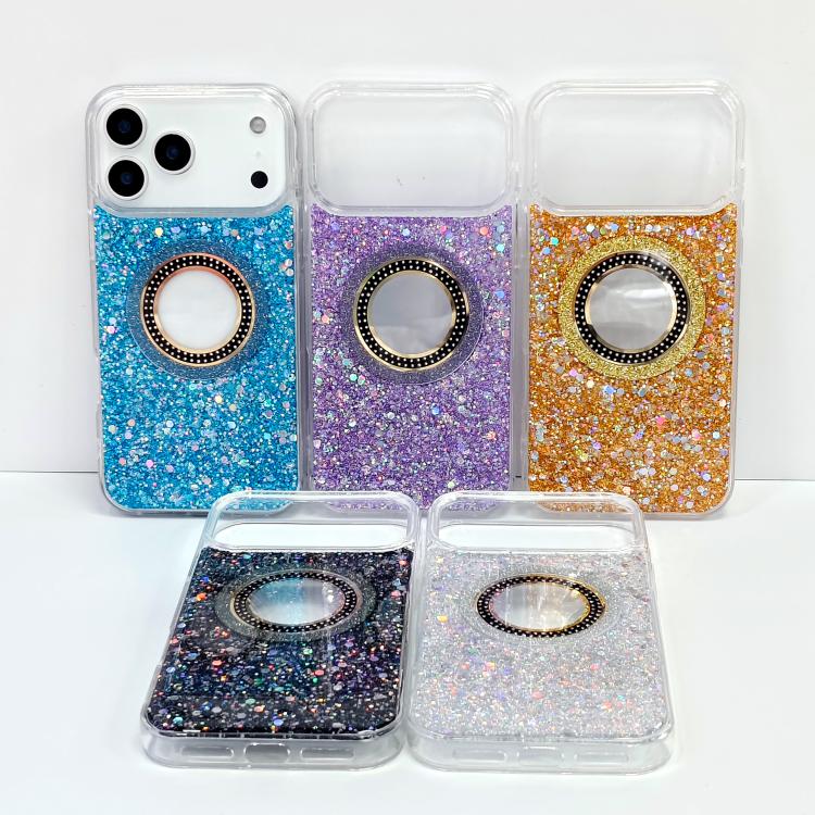 Hollow Sequins Glitter MagSafe Electroplating Phone Case