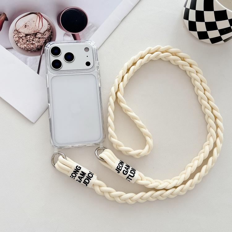 Transparent Acrylic Shockproof Phone Case with Crossbody Lanyard