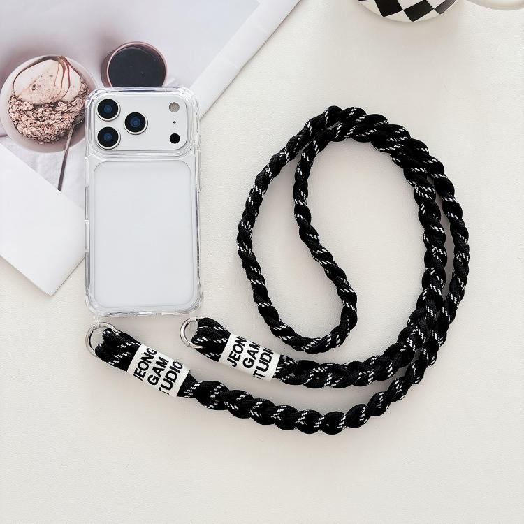 Transparent Acrylic Shockproof Phone Case with Crossbody Lanyard