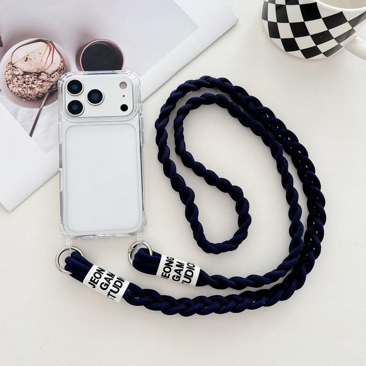 Transparent Acrylic Shockproof Phone Case with Crossbody Lanyard