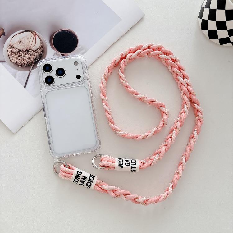 Transparent Acrylic Shockproof Phone Case with Crossbody Lanyard