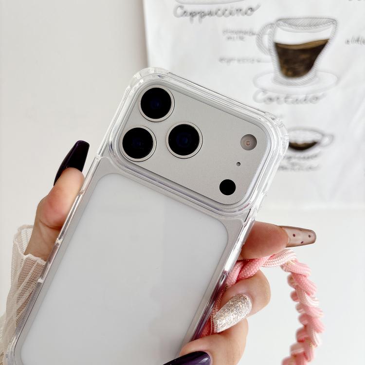Transparent Acrylic Shockproof Phone Case with Crossbody Lanyard