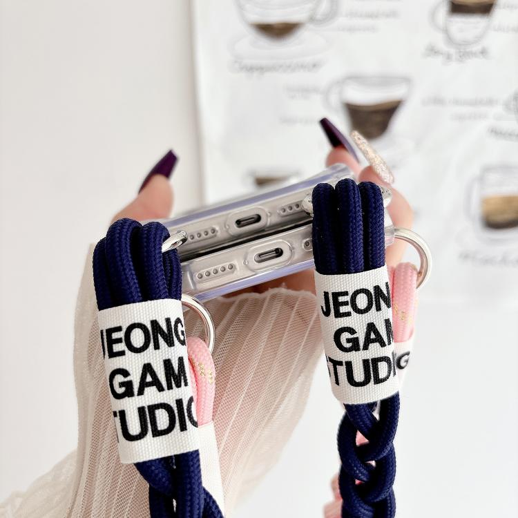 Transparent Acrylic Shockproof Phone Case with Crossbody Lanyard