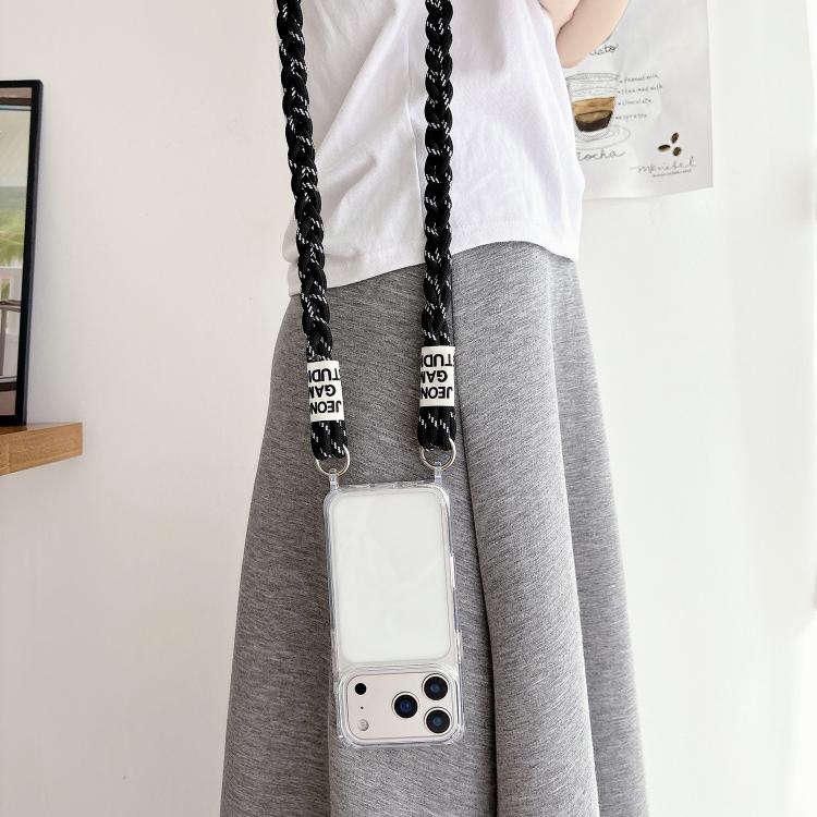 Transparent Acrylic Shockproof Phone Case with Crossbody Lanyard