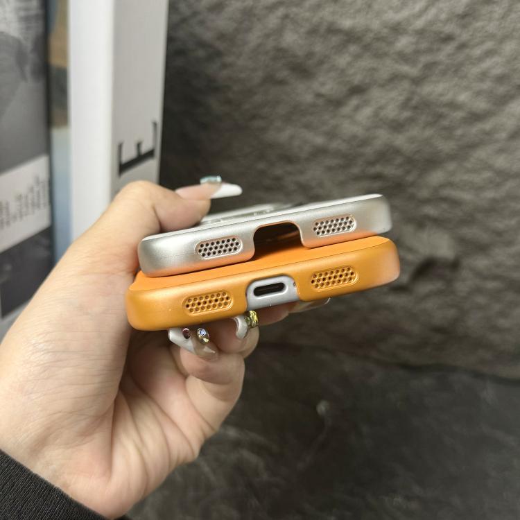 Frameless Leather-Skin PC MagSafe Holder Phone Case