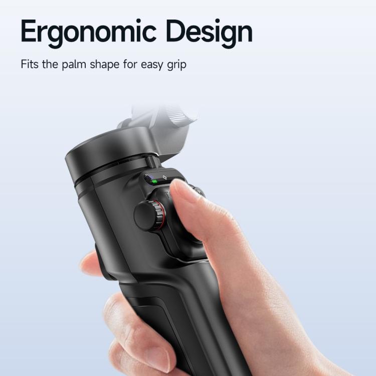 M06 Portable Folding Handheld Gimbal Stabilizer AI Face Tracking Selfie Stick with Magnetic Fill Light