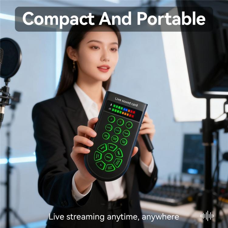 Z8 Live Streaming Gaming Handheld Voice Changer for Phone Computer Karaoke Recording