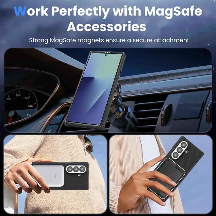 Kalebol Carbon Fiber MagSafe Phone Case, For Samsung Galaxy Z Fold7, For Samsung Galaxy Z Flip7, For Samsung Galaxy S25 5G, For Samsung Galaxy S25+ 5G, For Samsung Galaxy S25 Ultra 5G, For Samsung Galaxy Z Fold6, For Samsung Galaxy S24 Ultra 5G        ...