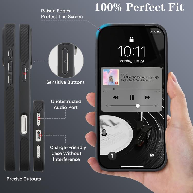 Kalebol Carbon Fiber MagSafe Phone Case