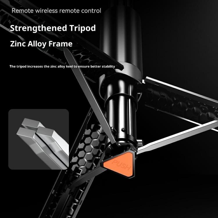 P24-D Live Streaming Anti Shake Extendable Selfie Stick Portable Phone Tripod Stand with Fill Light