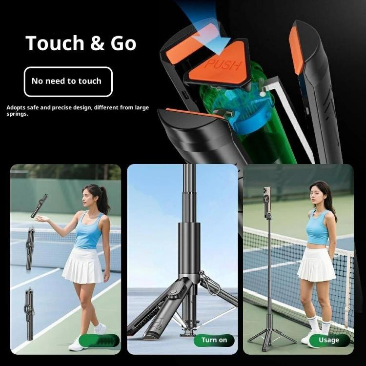 P24MF For Smartphones Magnetic Selfie Stick Phone Holder Portable Magnetic Tripod