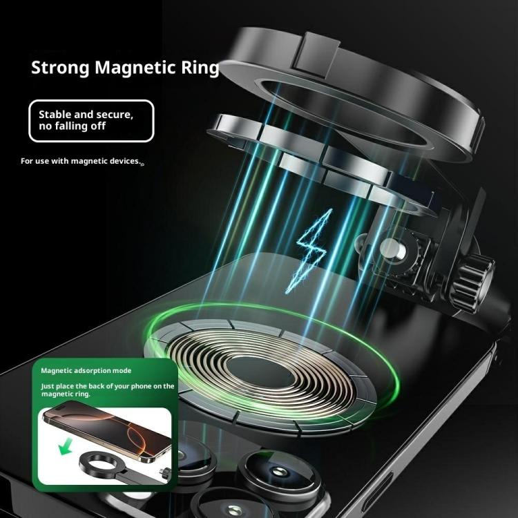 P24MF For Smartphones Magnetic Selfie Stick Phone Holder Portable Magnetic Tripod