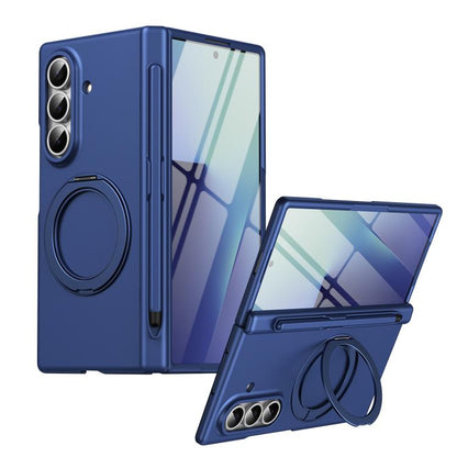 Thunderbolt Ring Stand Anti-Drop MagSafe Phone Case, No Pen, For Galaxy Z Fold8 Ultra 5G, For Galaxy Z Fold7 5G, For Galaxy Z Fold6 5G, For Galaxy Z Fold5 5G, For Galaxy Z Fold4