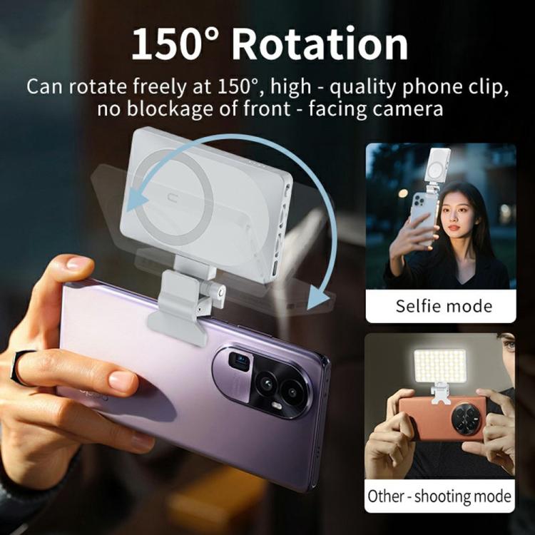 V22A For Phone Camera Live Streaming 4W Power Portable Pocket 80 LED Light MagSafe Magnetic Fill Light